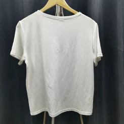 เสื้อยืดแขนสั้น สีขาว อก 40 นิ้ว, ยาว 22 นิ้ว รูปที่ 2