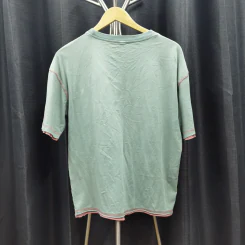 เสื้อยืดแขนสั้น สีเขียวอ่อน อก 44 นิ้ว, ยาว 24 นิ้ว รูปที่ 2