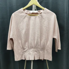 เสื้อแฟชั่น สีชมพูอ่อน ใส่ทำงานเท่ๆ อก 44 นิ้ว, ยาว 21 นิ้ว รูปที่ 1