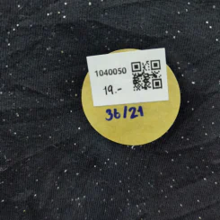 เสื้อยืดแขนสั้น สีดำ ตกแต่งจุดขาว อก 36 นิ้ว, ยาว 21 นิ้ว รูปที่ 4
