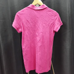 เสื้อโปโล สีชมพู ปักลายลิง อก 36 นิ้ว, ยาว 25 นิ้ว รูปที่ 2