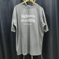 เสื้อยืดแขนสั้น สีเทา อก 50 นิ้ว, ยาว 30 นิ้ว รูปที่ 1