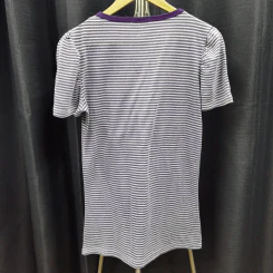 เสื้อยืดแขนสั้น ลายม่วงแนวนอน อก 36 นิ้ว, ยาว 27 นิ้ว รูปที่ 2
