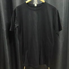 เสื้อยืดแขนสั้น สีดำ อก 40 นิ้ว, ลาย 26 นิ้ว รูปที่ 1