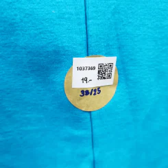 เสื้อแขนกุด คอวี สีฟ้า อก 38 นิ้ว, ยาว 25 นิ้ว รูปที่ 4