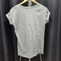 เสื้อยืดแขนสั้น สีเทา อก 36 นิ้ว, ยาว 25 นิ้ว รูปที่ 2