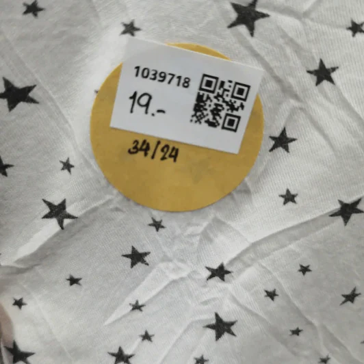 เสื้อยืดแขนกุด สีขาว ลายดาวสีดำ คอผูกโบว์ อก 34 นิ้ว, ยาว 24 นิ้ว รูปที่ 6