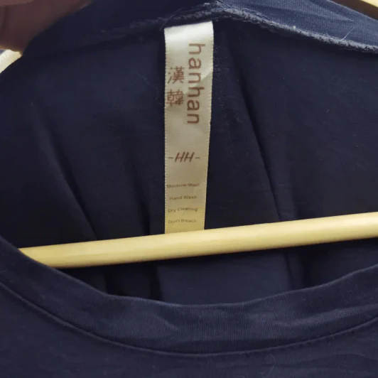 เสื้อยืดแขนสั้น Hanhan สีดำ อก 40 นิ้ว, ยาว 26 นิ้ว รูปที่ 4