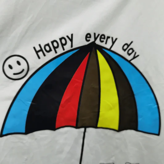 เสื้อยืดแขนสั้น ลายร่ม อก 36 นิ้ว, ยาว 23 นิ้ว รูปที่ 3