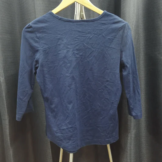 เสื้อยืดแขนยาว สีน้ำเงิน อก 36 นิ้ว, ยาว 21 นิ้ว รูปที่ 3
