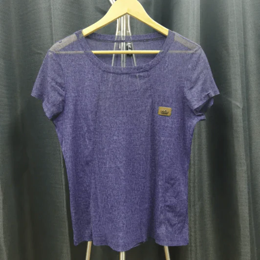 เสื้อยืดแขนสั้น ผ้าบาง สีน้ำเงิน อก 36 นิ้ว, ยาว 24 นิ้ว รูปที่ 1