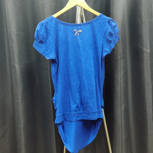 เสื้อยืดแขนสั้น สีน้ำเงิน ลายนกฮูก อก 34 นิ้ว, ยาว 28 นิ้ว รูปที่ 3