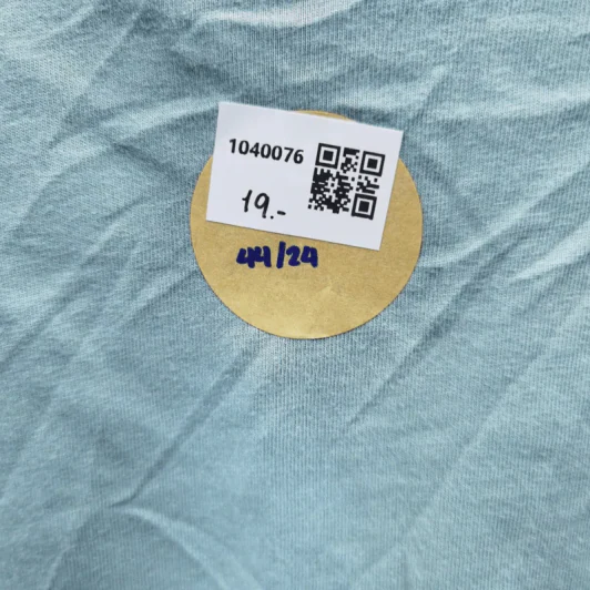 เสื้อยืดแขนสั้น สีเขียวอ่อน อก 44 นิ้ว, ยาว 24 นิ้ว รูปที่ 5