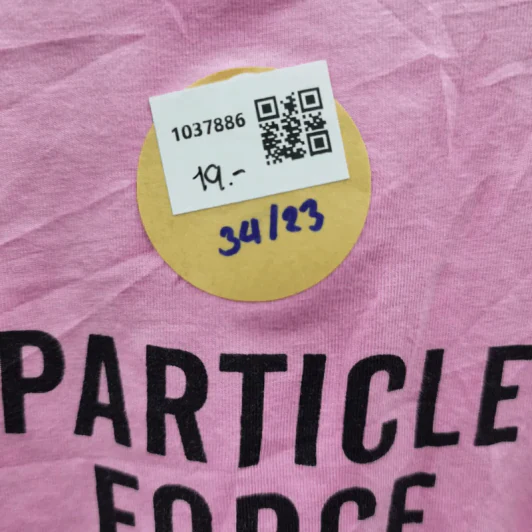 เสื้อแฟชั่นแขนกุด สีชมพู อก 34 นิ้ว, ยาว 23 นิ้ว รูปที่ 4