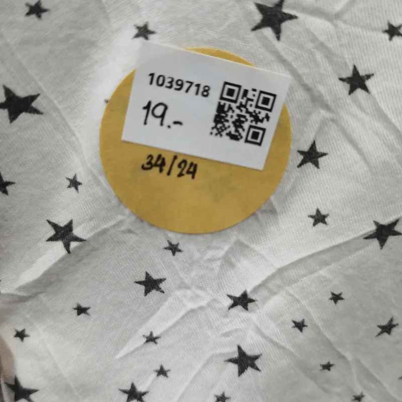 เสื้อยืดแขนกุด สีขาว ลายดาวสีดำ คอผูกโบว์ อก 34 นิ้ว, ยาว 24 นิ้ว รูปที่ 6