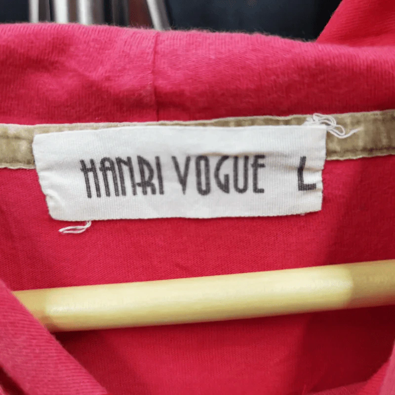 เสื้อฮู้ดแขนสั้น สีแดงแถบชมพู อก 36 นิ้ว, ยาว 26 นิ้ว รูปที่ 7