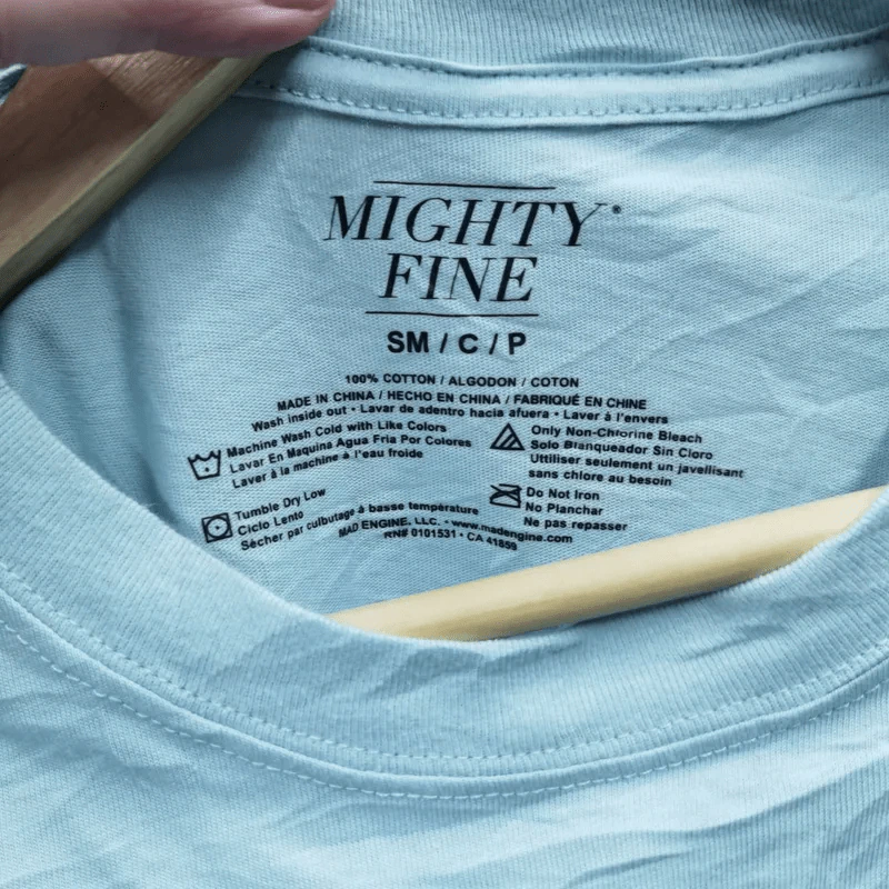 เสื้อครอป Mighty Fine สีฟ้าอมเขียว ลาย Girls Can อก 40 นิ้ว, ยาว 19 นิ้ว รูปที่ 3