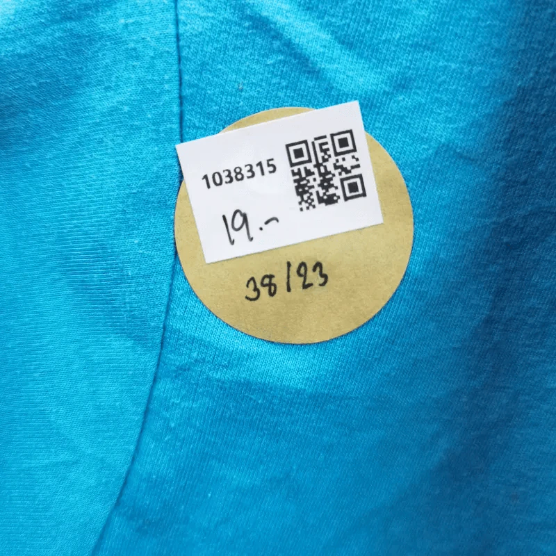 เสื้อฮู้ดแขนสั้น สีฟ้า อก 38 นิ้ว, ยาว 23 นิ้ว รูปที่ 5