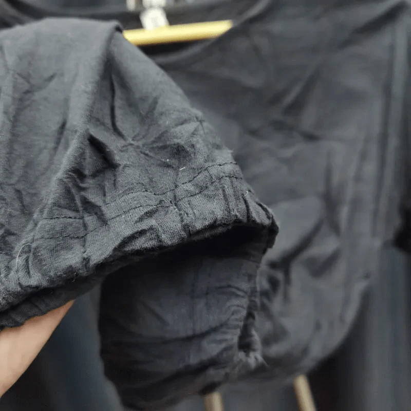 เสื้อยืด สีดำ ปลายจั๊ม อก 46 นิ้ว, ยาว 23 นิ้ว รูปที่ 2