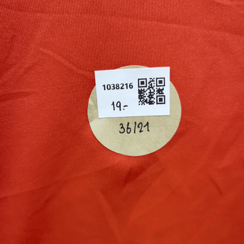 เสื้อกีฬา สีส้ม ตกแต่งแถบลายดำสลับขาว อก 36 นิ้ว, ยาว 21 นิ้ว รูปที่ 7