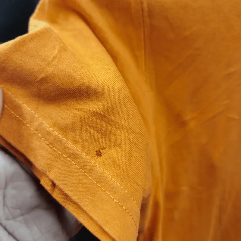 เสื้อยืดแขนสั้น สีส้ม อก 32 นิ้ว, ยาว 22 นิ้ว รูปที่ 4