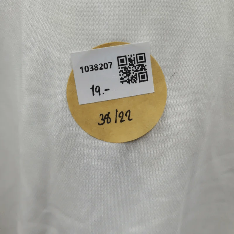 เสื้อโปโล สีขาว ตกแต่งลายชมพู อก 38 นิ้ว, ยาว 22 นิ้ว รูปที่ 5