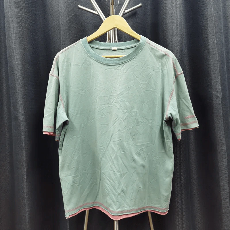 เสื้อยืดแขนสั้น สีเขียวอ่อน อก 44 นิ้ว, ยาว 24 นิ้ว รูปที่ 1