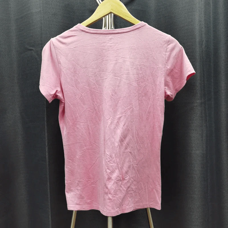 เสื้อยืด สีชมพู อก 36 นิ้ว, ยาว 23 นิ้ว รูปที่ 2