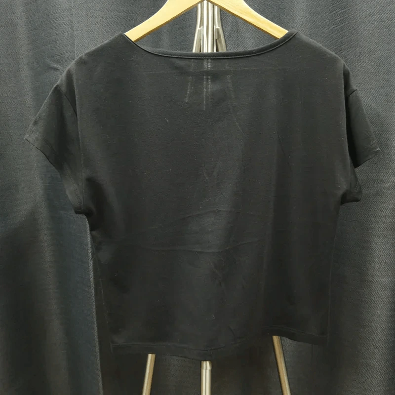 เสื้อยืดแขนสั้น สีดำ ผีเสื้อ อก 38 นิ้ว, ยาว 20 นิ้ว รูปที่ 2
