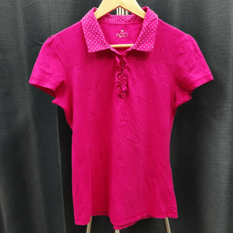 เสื้อยืดแขนสั้น สีชมพู อก 34 นิ้ว, ยาว 22 นิ้ว รูปที่ 1