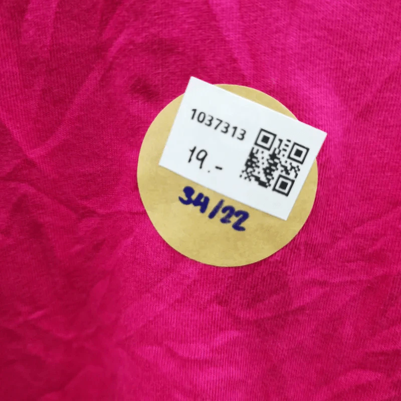 เสื้อยืดแขนสั้น สีชมพู อก 34 นิ้ว, ยาว 22 นิ้ว รูปที่ 3
