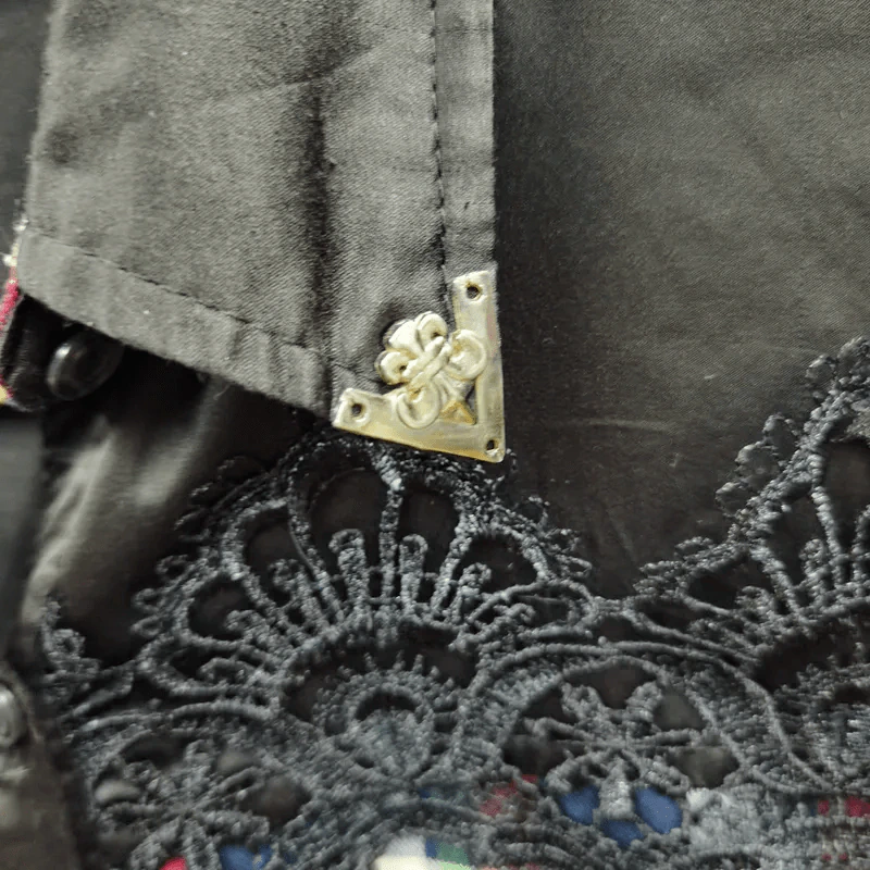 เสื้อเชิ้ตแขนยาว สีดำลายสก๊อตแดงสลับเขียว อก 36 นิ้ว, ยาว 25 นิ้ว รูปที่ 5