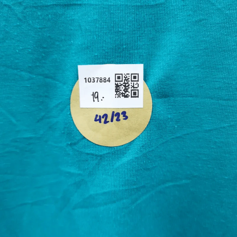เสื้อยืดแขนสั้น สีเขียวทะเล อก 42 นิ้ว, ยาว 23 นิ้ว รูปที่ 3