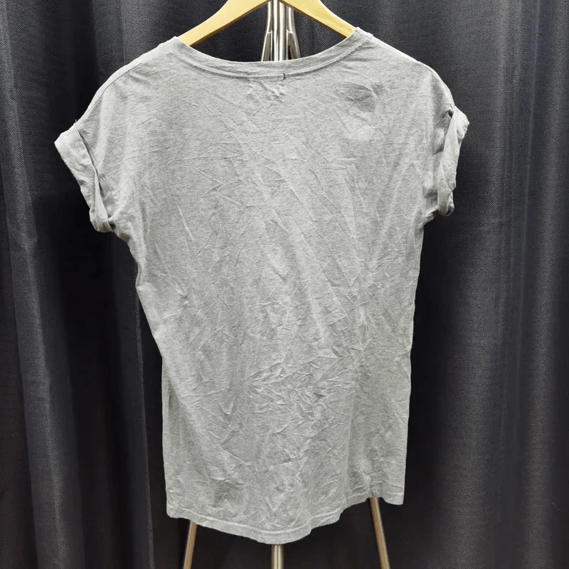 เสื้อยืดแขนสั้น สีเทา อก 36 นิ้ว, ยาว 25 นิ้ว รูปที่ 2