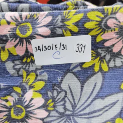 ชุดเดรสสั้น โชว์ไหล่ ลายดอกไม้ อก 34 นิ้ว, เอว 30 นิ้ว, สะโพกฟรีไซส์, ยาว 31 นิ้ว รูปที่ 4