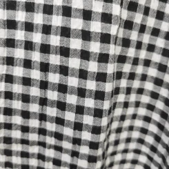 เสื้อลายตารางดำขาว Uniqlo อก 44-48 นิ้ว, ยาว 25 นิ้ว รูปที่ 6