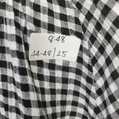 เสื้อลายตารางดำขาว Uniqlo อก 44-48 นิ้ว, ยาว 25 นิ้ว รูปที่ 7