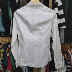 เสื้อเชิ้ตแขนยาวสีขาว อก 37 นิ้ว, ยาว 26 นิ้ว รูปที่ 4