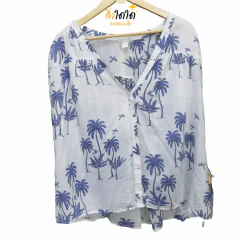 เสื้อลายต้นมะพร้าว Desmond & Dempsey x H&M อกฟรีไซส์, ยาว 26 นิ้ว รูปที่ 1
