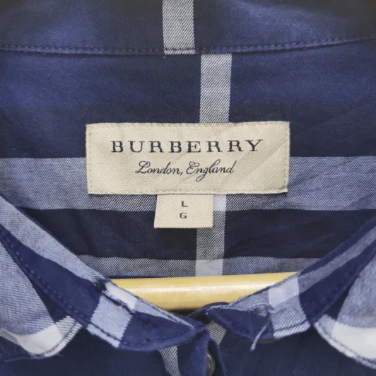 เสื้อเชิ้ตแขนยาว Burberry อก 38 นิ้ว, ยาว 25 นิ้ว รูปที่ 3