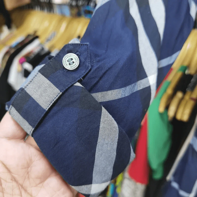 เสื้อเชิ้ตแขนยาว Burberry อก 38 นิ้ว, ยาว 25 นิ้ว รูปที่ 4