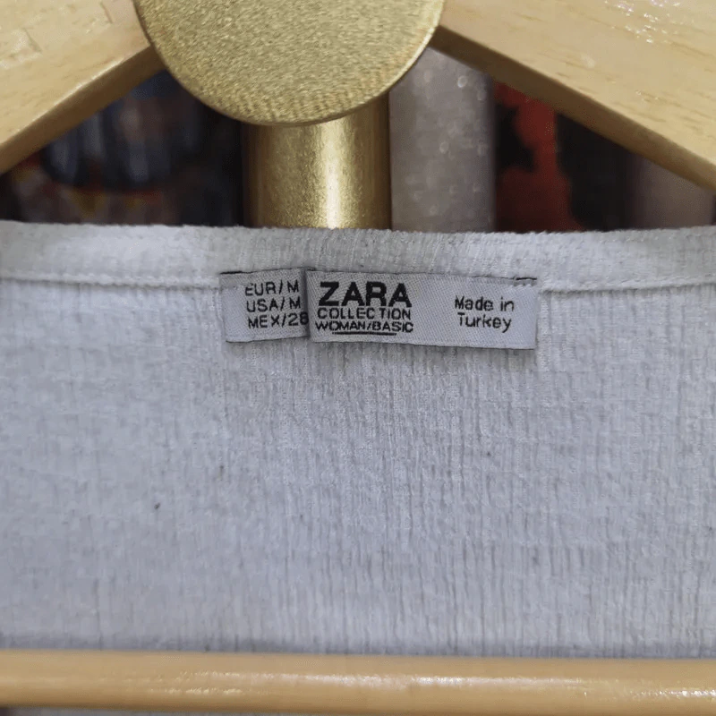 เสื้อสีเทา Zara อก 42-48 นิ้ว, ยาว 21 นิ้ว รูปที่ 2