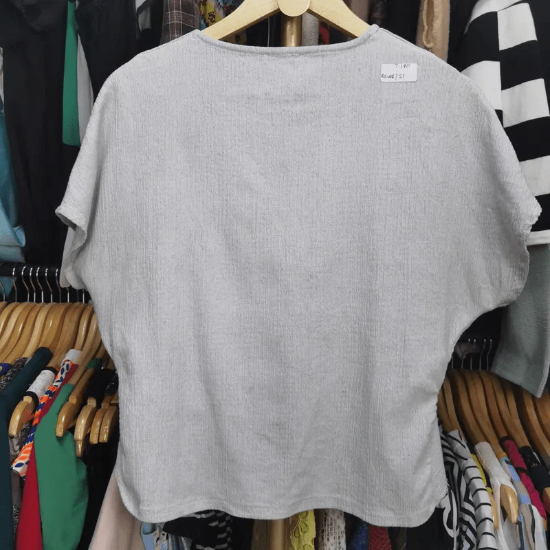 เสื้อสีเทา Zara อก 42-48 นิ้ว, ยาว 21 นิ้ว รูปที่ 3