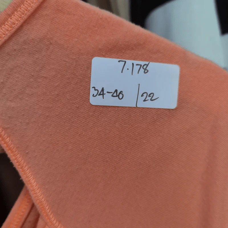เสื้อกีฬาสีส้ม อก 34-40 นิ้ว, ยาว 22 นิ้ว รูปที่ 5