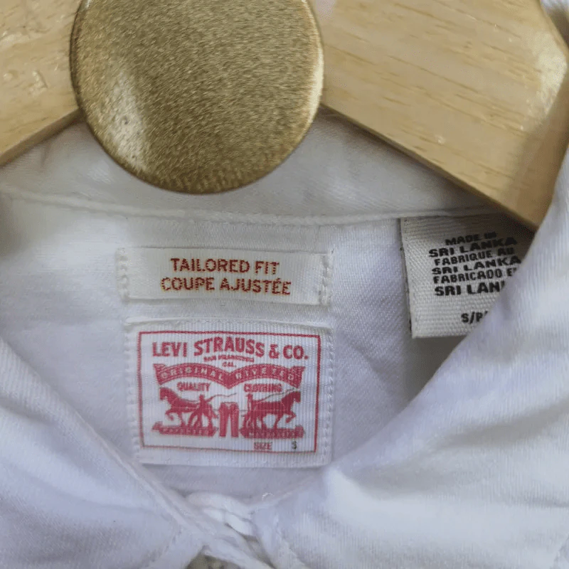 เสื้อเชิ้ตแขนยาว Levi อก 36 นิ้ว, ยาว 27 นิ้ว รูปที่ 3