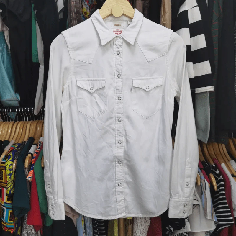 เสื้อเชิ้ตแขนยาว Levi อก 36 นิ้ว, ยาว 27 นิ้ว รูปที่ 2