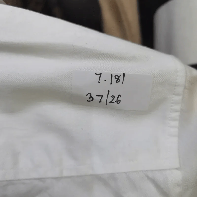 เสื้อเชิ้ตแขนยาวสีขาว อก 37 นิ้ว, ยาว 26 นิ้ว รูปที่ 5