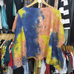 เสื้อลายมัดย้อม พลัสไซส์ อก 56 นิ้ว, ยาว 21 นิ้ว รูปที่ 4