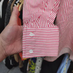 เสื้อแขนยาวลายตรง สีดำสลับขาว พลัสไซส์ อก 44 นิ้ว, ยาว 25 นิ้ว รูปที่ 3