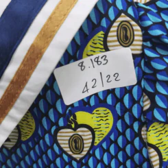 เสื้อคอบัว สีน้ำเงิน ลายหัวใจ อก 42 นิ้ว, ยาว 22 นิ้ว รูปที่ 6